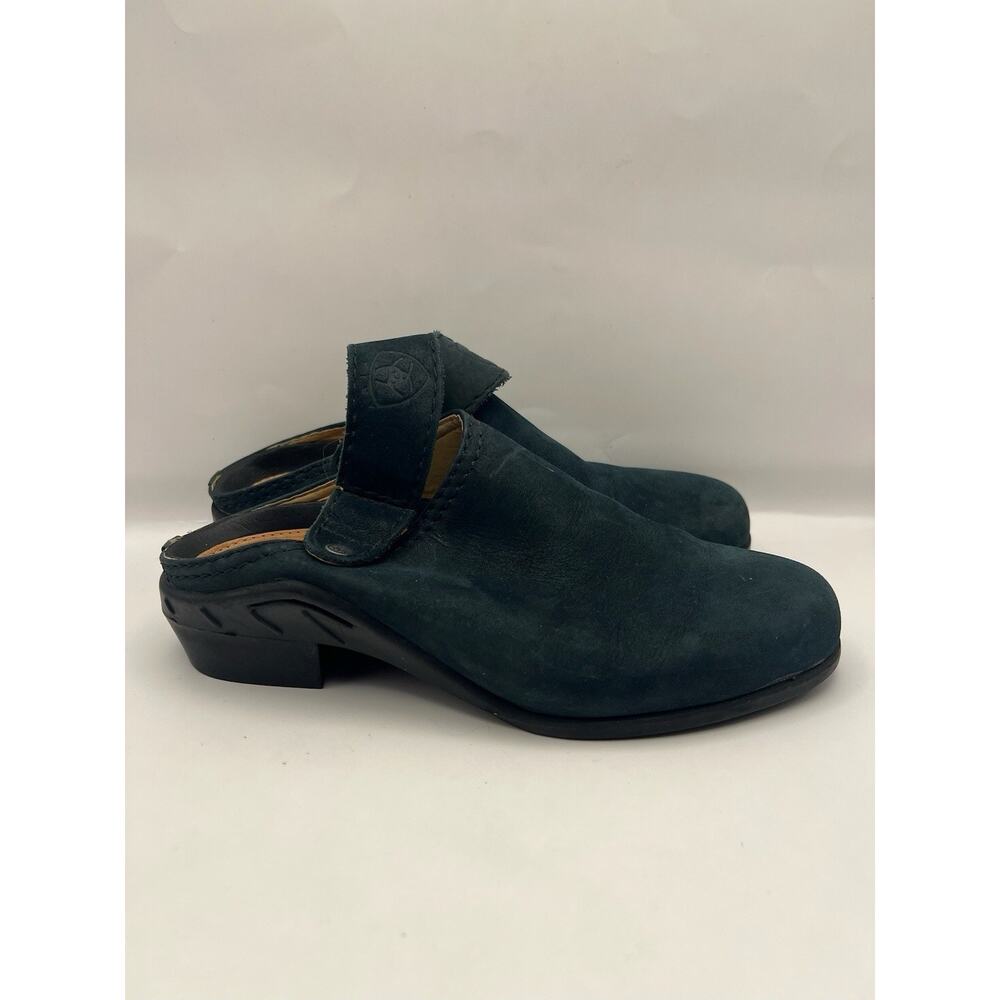 Ariat Blue Suede Clogs Women Size 6.5